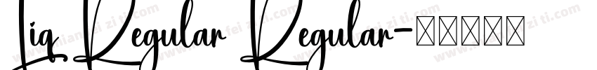 Liq Regular Regular字体转换
